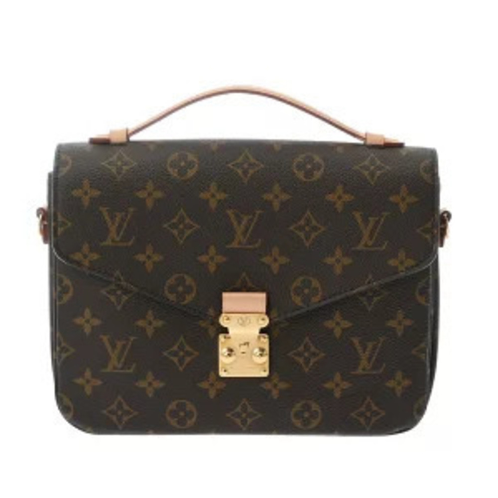 Louis Vuitton Monogram Pochette Metis Brown Canvas Handbag